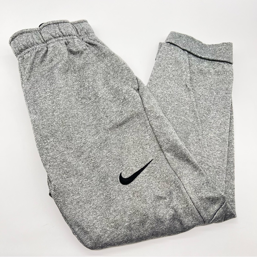Nike Dri-Fit Unisex Kids Heather Gray Sweatpants Back to School Size L
